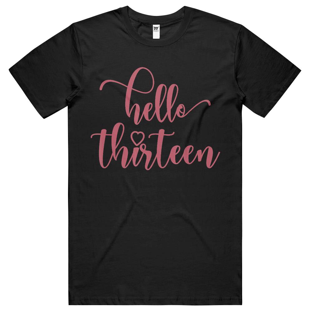 13Th Birthday Teen Girls, Hello Thirteen 13 Years Old, Cute T Shirts