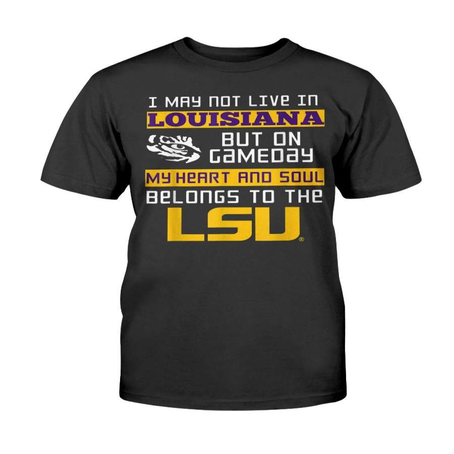 LSU Tigers Belongs To The Lsu Fan Saying Print T-Shirt