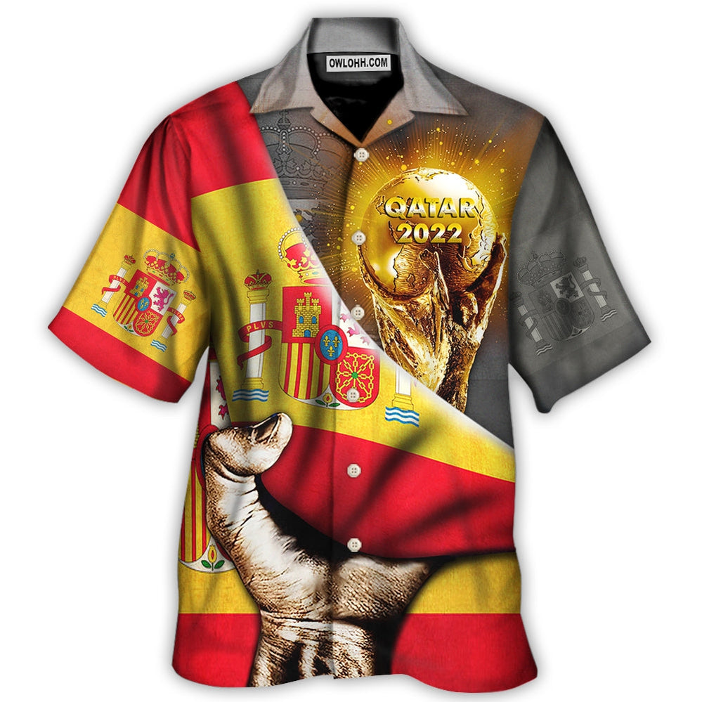 World Cup Qatar 2022 Spain Will Be The Champion – Hawaiian Shirt  – Owl Ohh