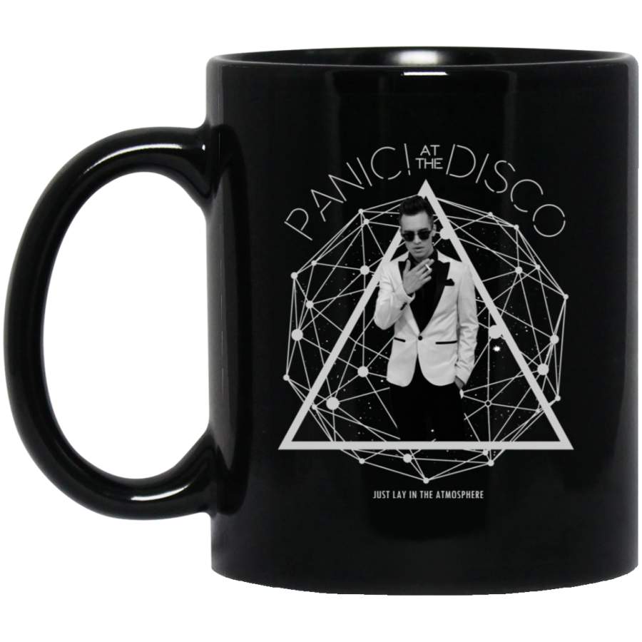 Panic At The Disco just lay in the atmosphere Black Mug