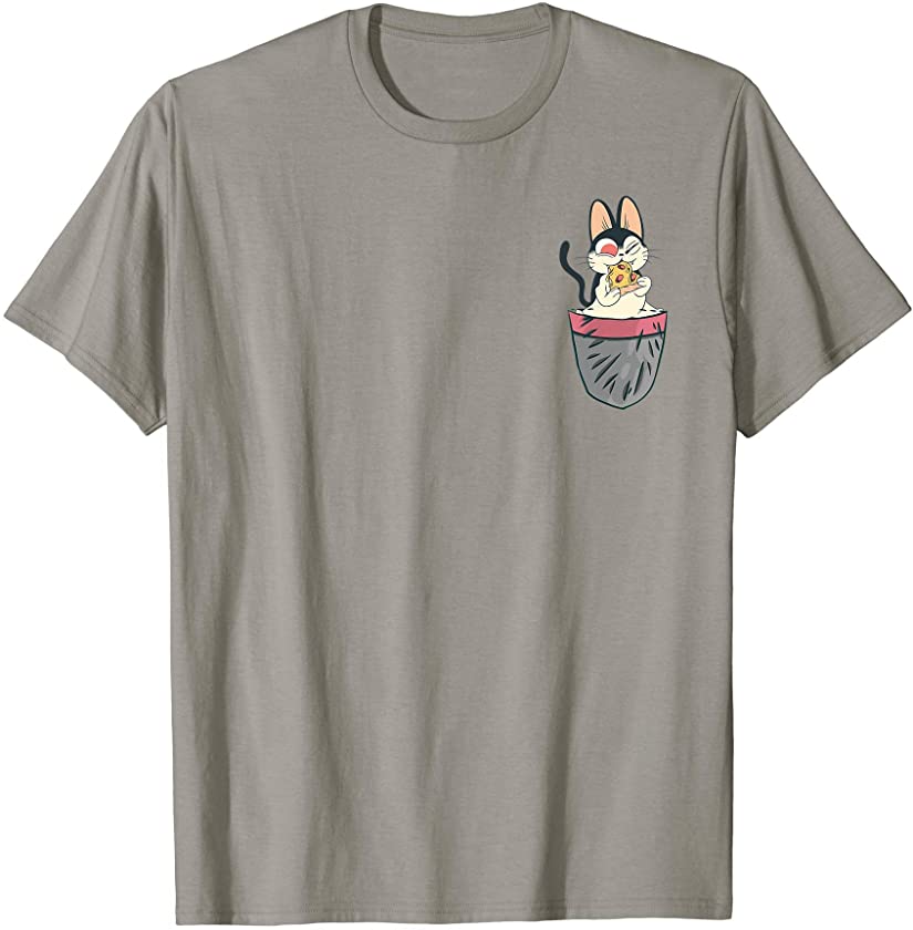 Cat Kitten Eating Pizza In Pocket Kitty Gifts Pet Animal T-Shirt