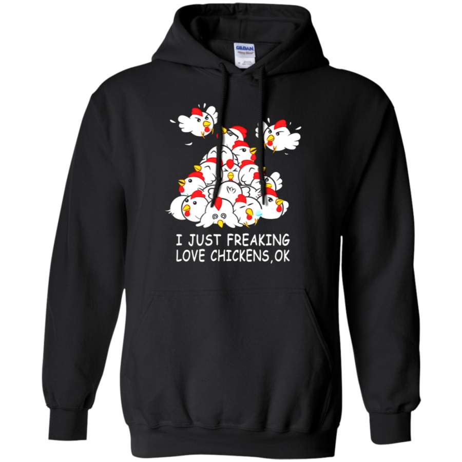 AGR I Just Freaking Love Chickens Hoodie