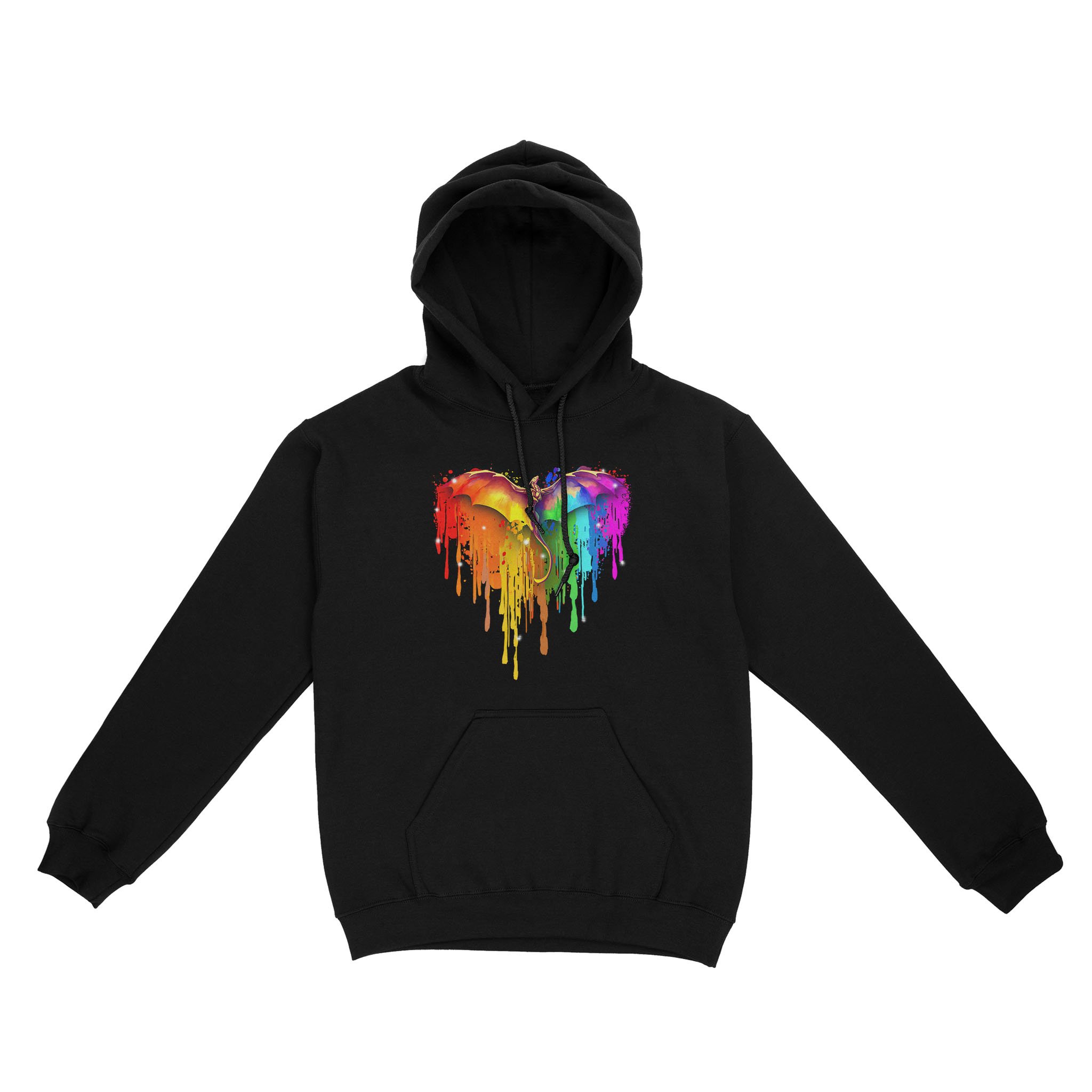 Lgbt Dragon Melting Heart Pride For Lovers – Standard Hoodie