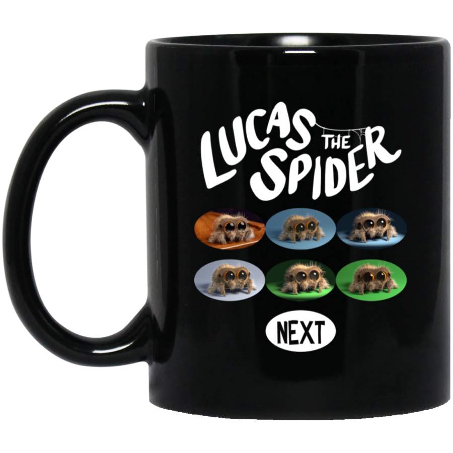 Lucas the Spider Black Mug