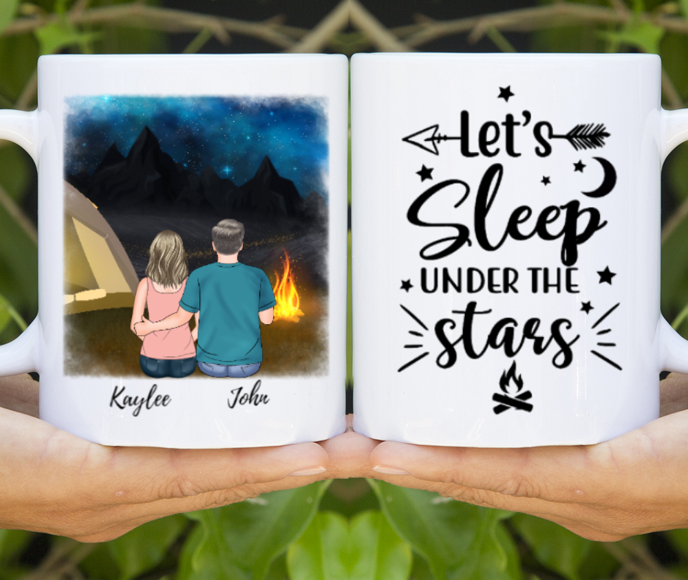 Personalized Mug, Night Camping Couple Gift For Camper Lovers