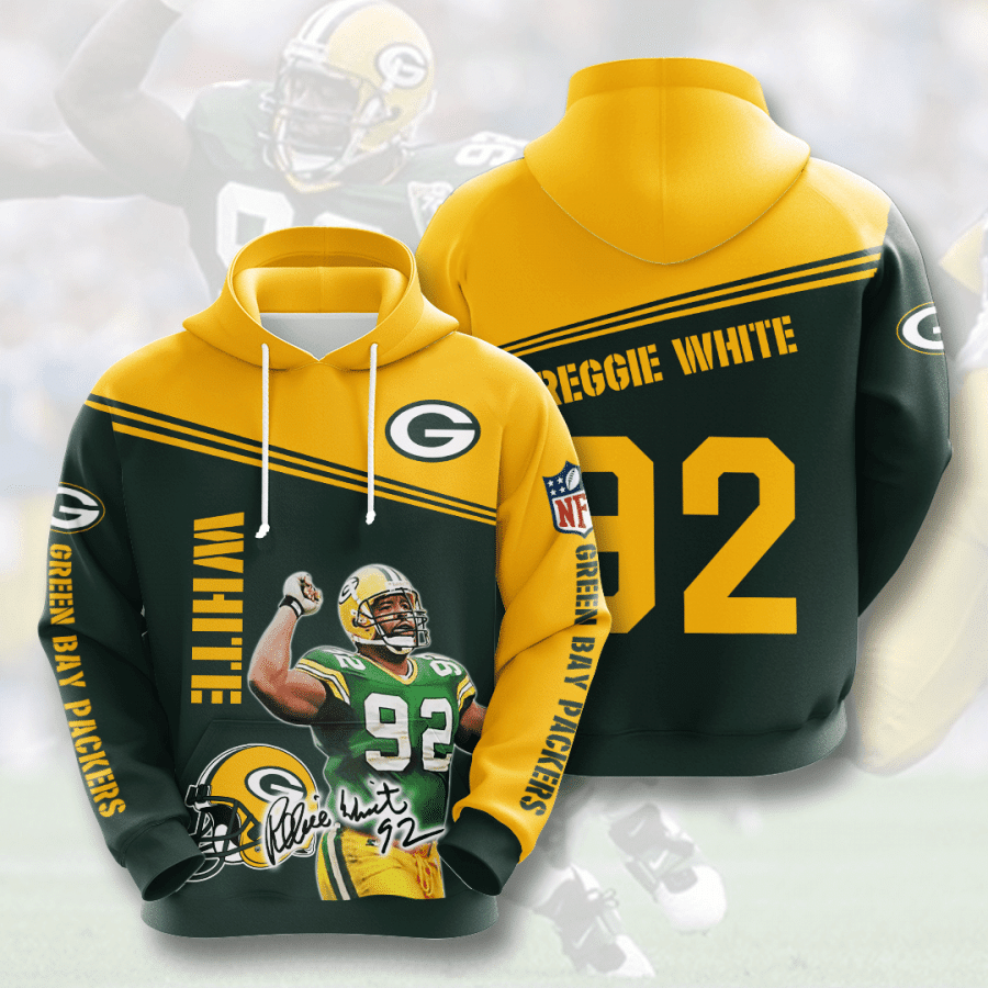 Reggie White Green Bay Packers Green Bay Packers 48 Unisex 3D Hoodie Gift For Fans