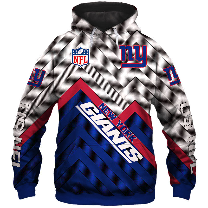 New York Giants Hoodie 3D Cheap Long Sweatshirt Pullover Size S-5Xl