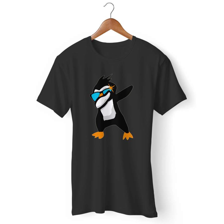 Rainbow Penguin Penguin Party Dabbing Penguin Man’s T-Shirt