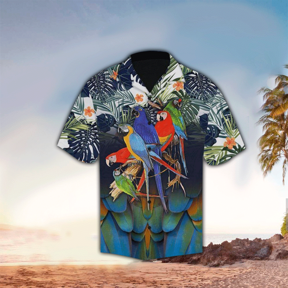 Parrot Tropical Hawaii Shirt Aloha Ha25685