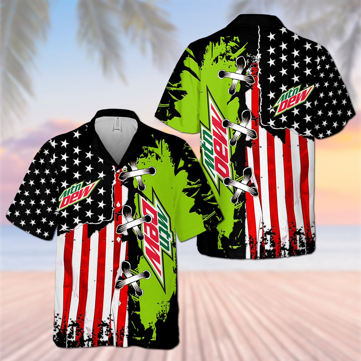 Mtd Flag Hawaii Shirt Ha48183