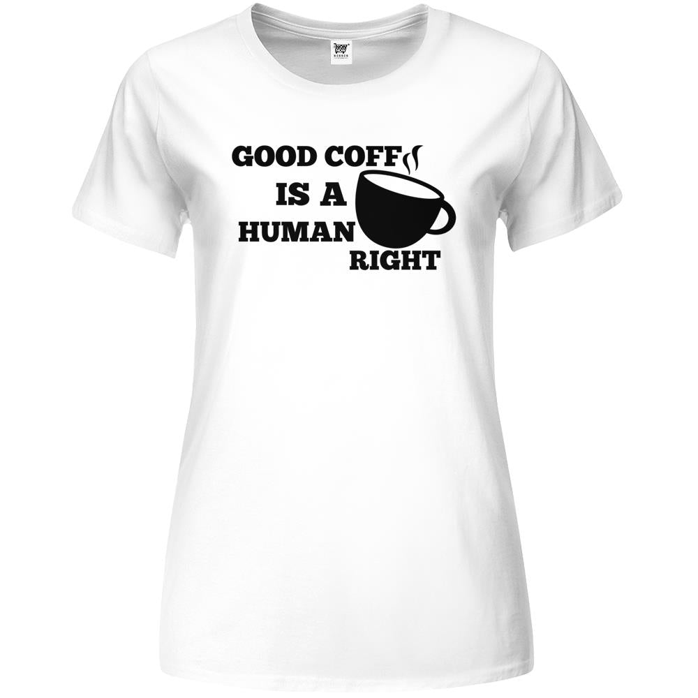 Good Iced Coffee Is A Human Right Essential (13) Premium Womens T Shirts