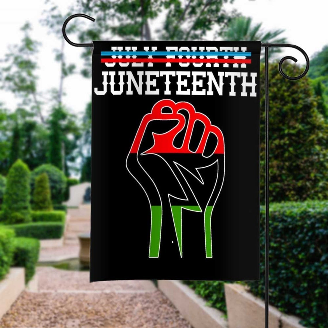 Juneteenth African Flag, Black Lives Matter Flag, Black Freedom Flag, Juneteenth Flag, African American Civil Rights Lawn Yard Decor Pg018