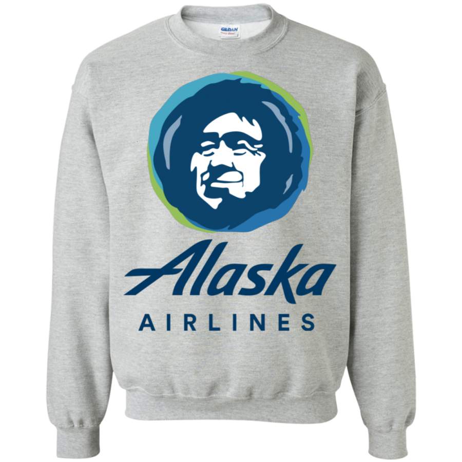 AGR Alaska Eskimo Airlines Crewneck Pullover Sweatshirt