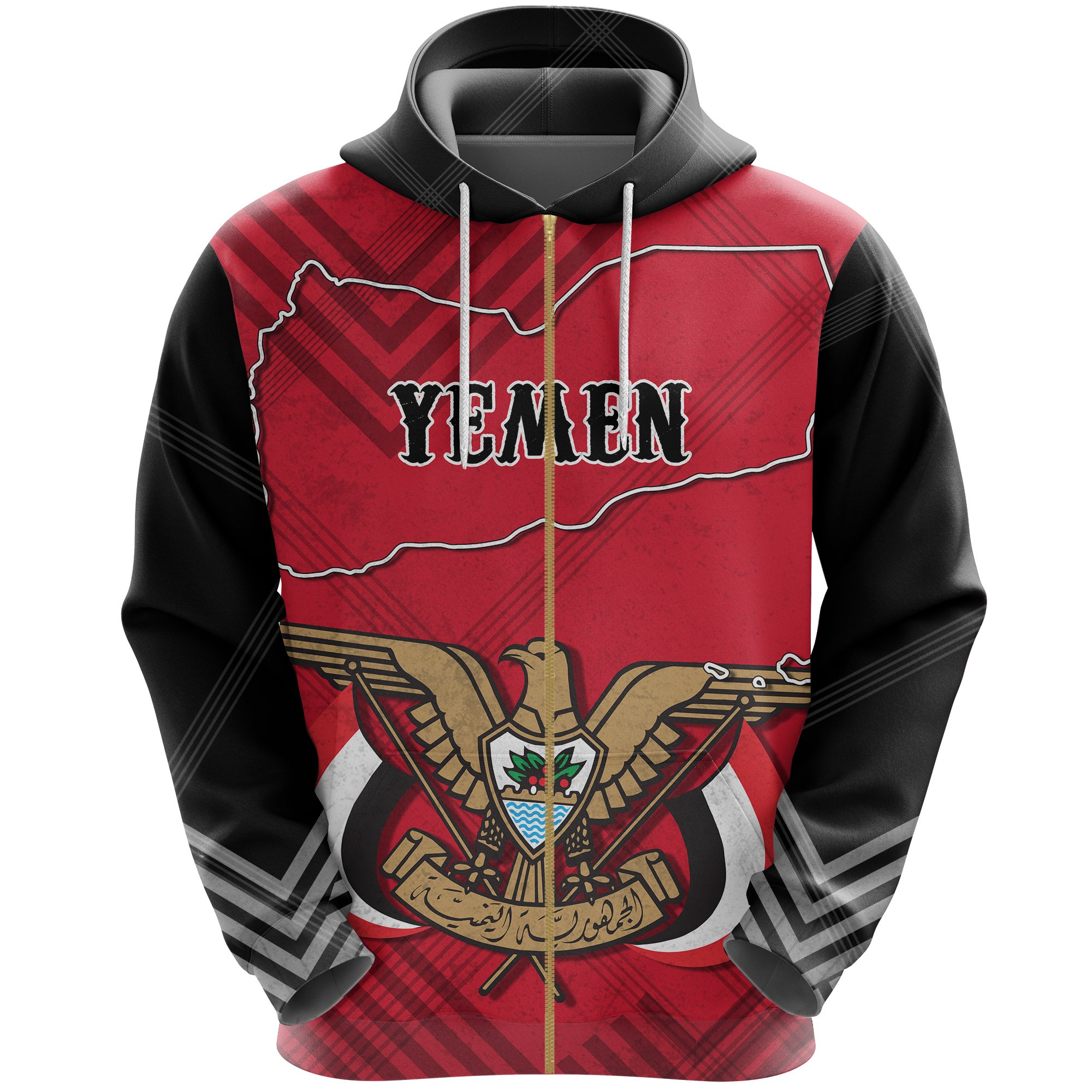 Yemen Zip Hoodie Special Map K5 bliceshirt