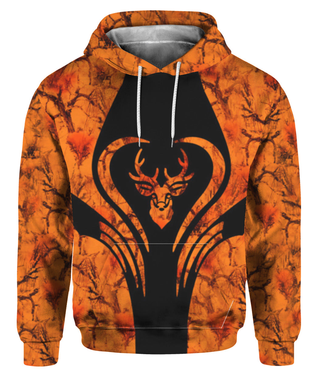 Oragontee Hunting – Deer Camo Orange 3D All Over Print | For Men & Women | Adult | Hp1597