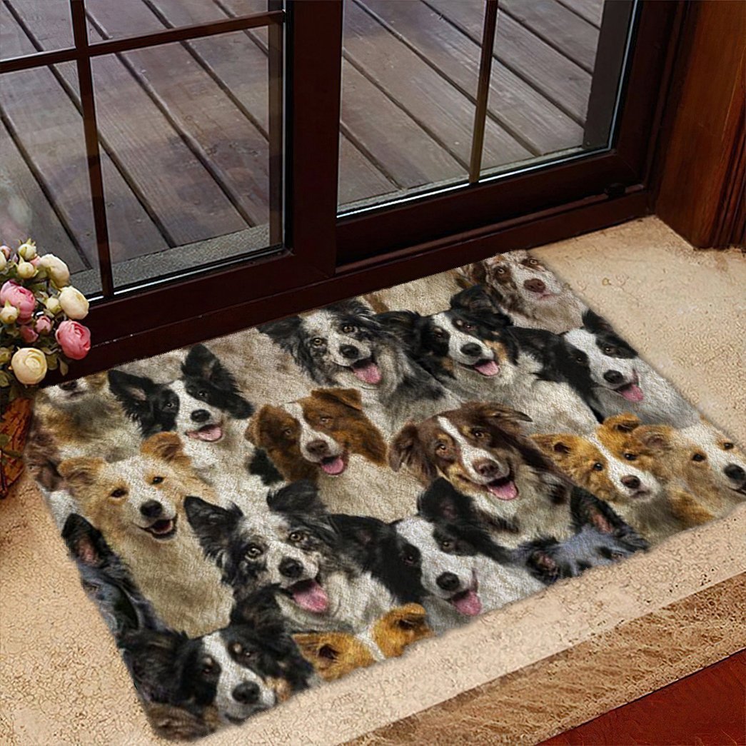 Tmarc Tee A Bunch Of Border Collies Doormat