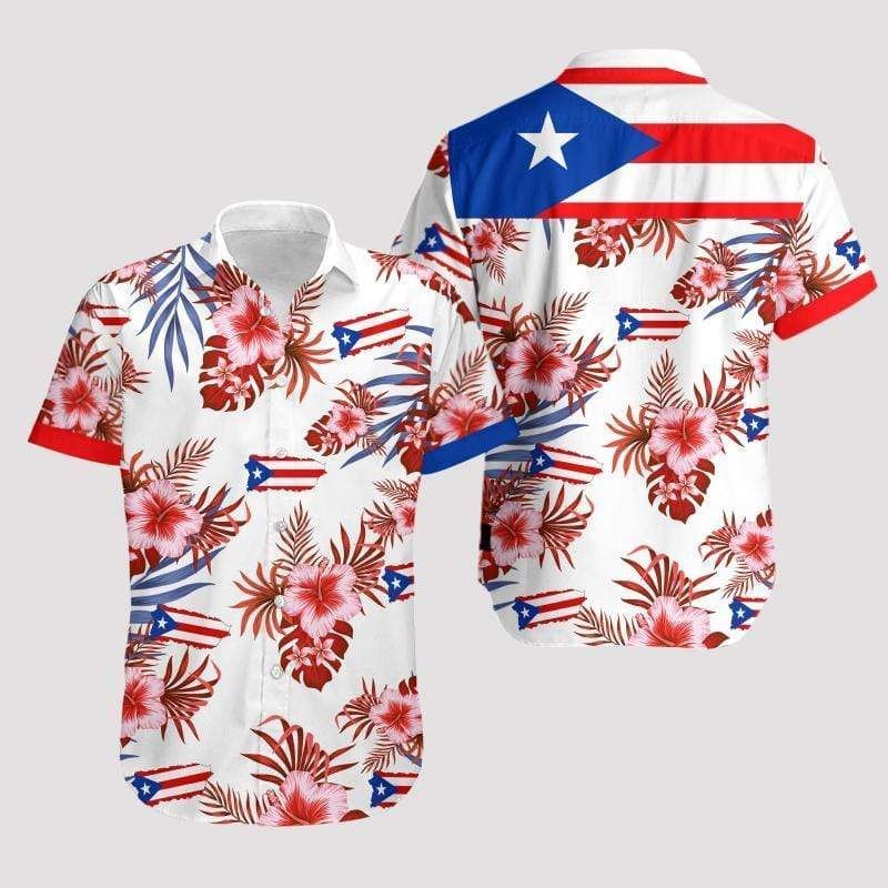 Buy Puerto Rico Hawaii Aloha Shirts Ha13516