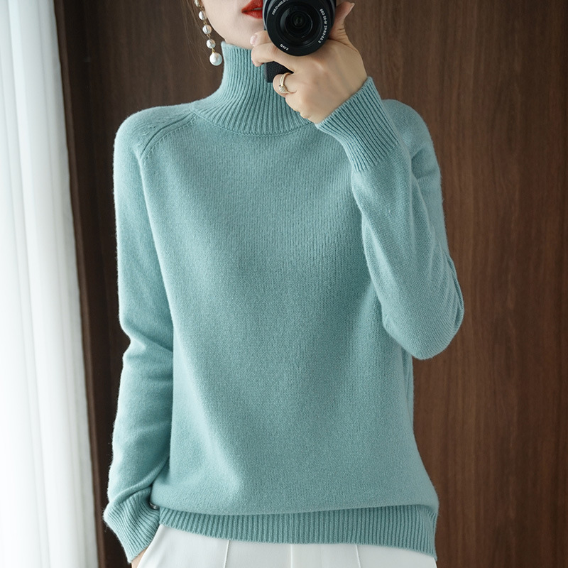 Autumn Winter Knitted Jumper Tops turtleneck Pullovers Casual Sweaters Women Shirt Long Sleeve Tight Sweater Girls alx