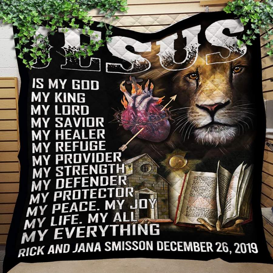 Custom Blanket Jesus Is My God Quilt Blanket – Quilt Blanket