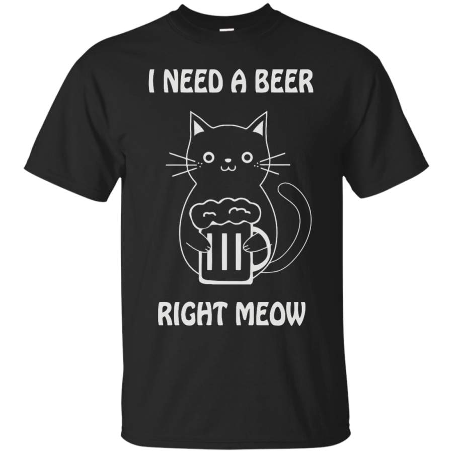 ANIMAL – I need a beer right meow T Shirt & Hoodie