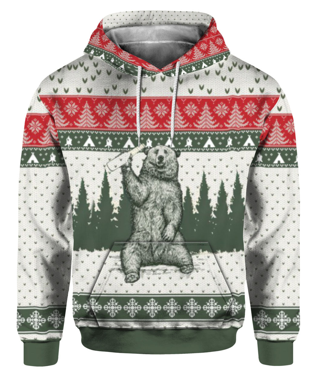 Bear I Hate People Ugly Christmas All Over Print | For Men & Women | Ht3675