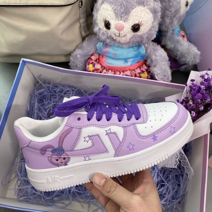 Women’S Purple Sneakers With Bunny