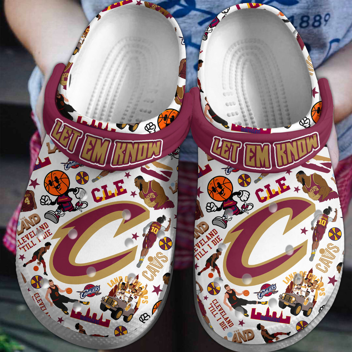 Cleveland Cavaliers NBA Sport Crocs Crocband Clogs Shoes Comfortable For Men Women and Kids 3