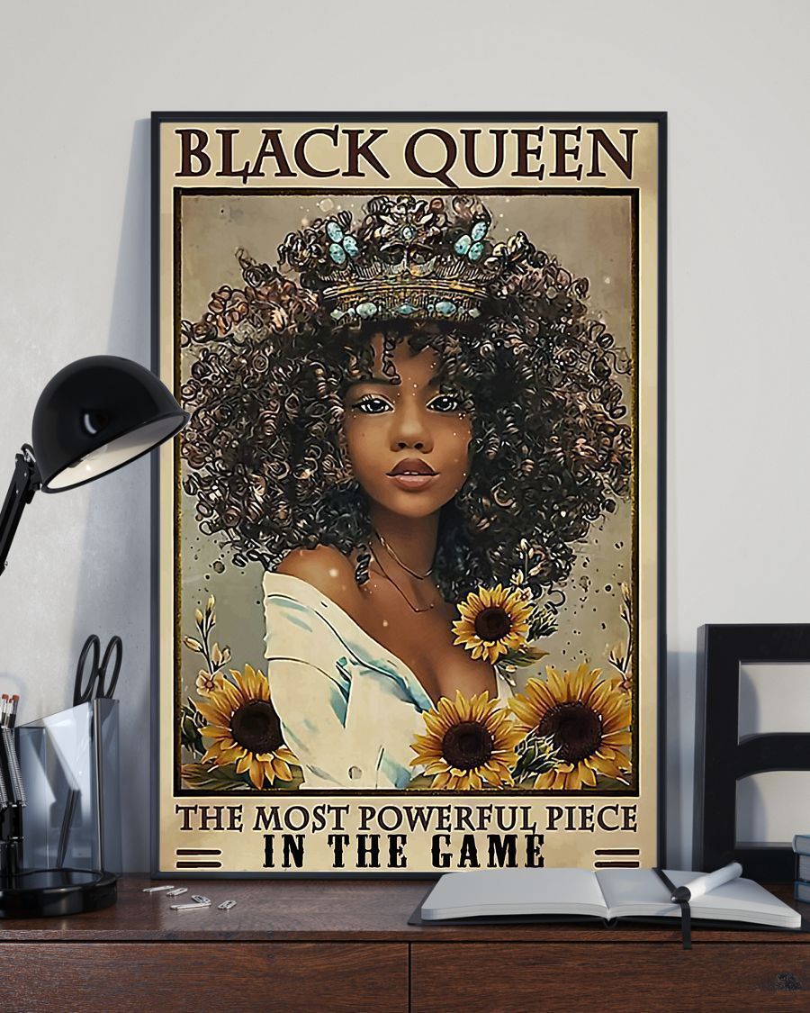 African – Black Art – Black Queen Vertical Canvas And Poster – Wall Decor Visual Art