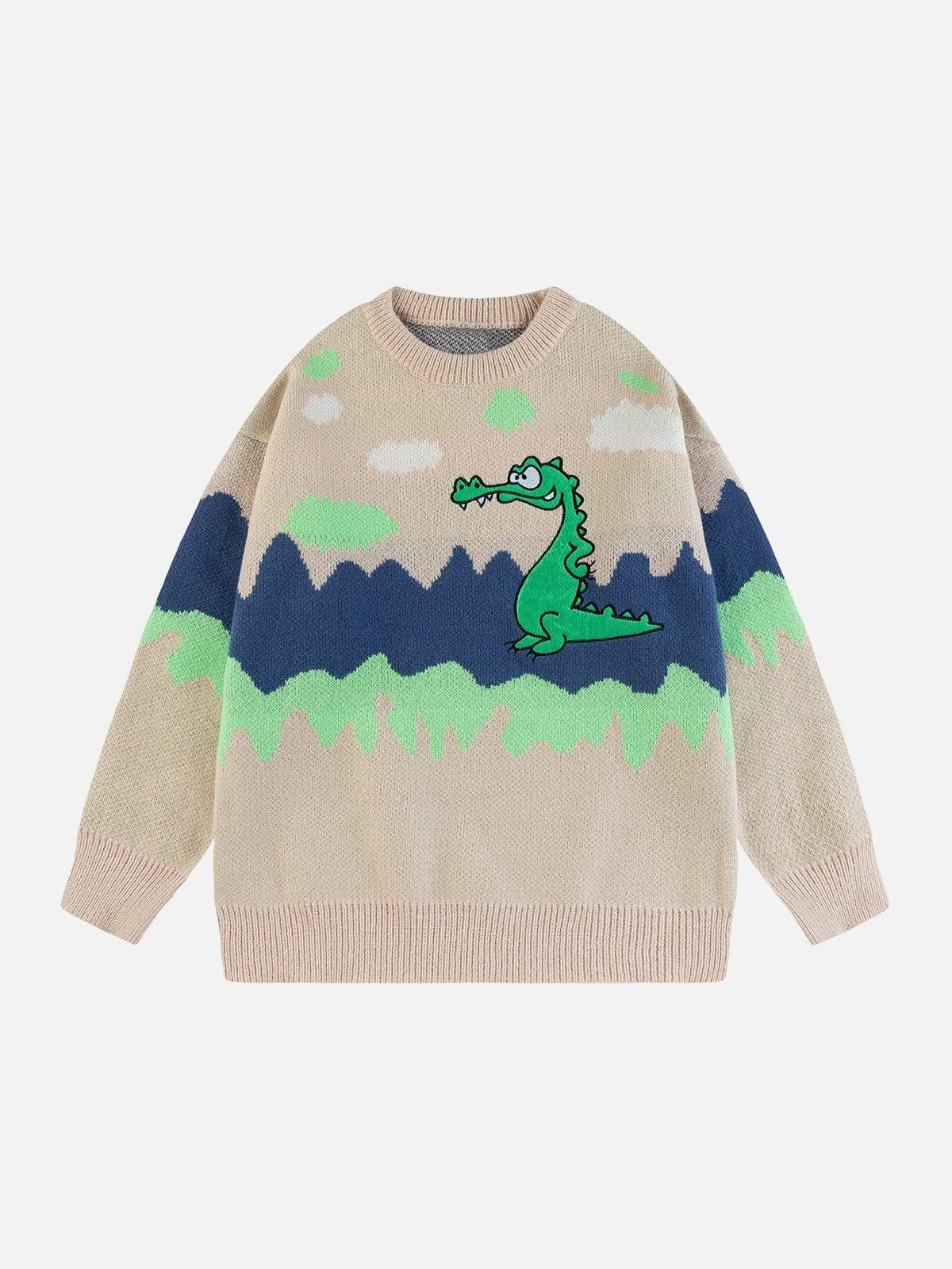 Talishko™ – Patchwork Fun Dinosaur Sweater