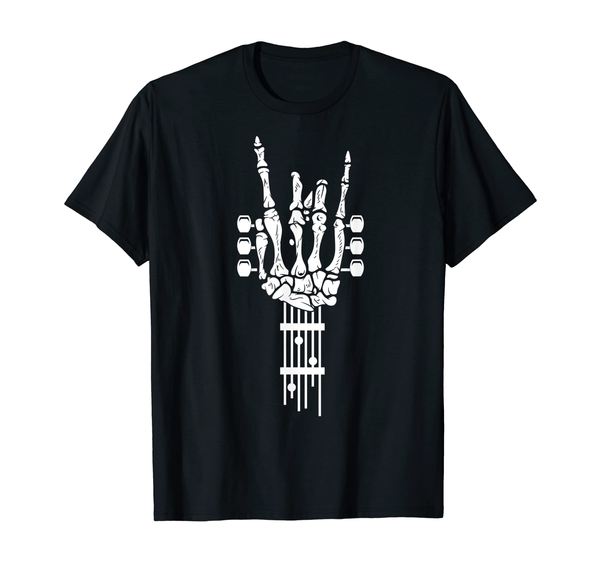 Rock & Roll Skeleton Guitar Music Lover Gift T-Shirt