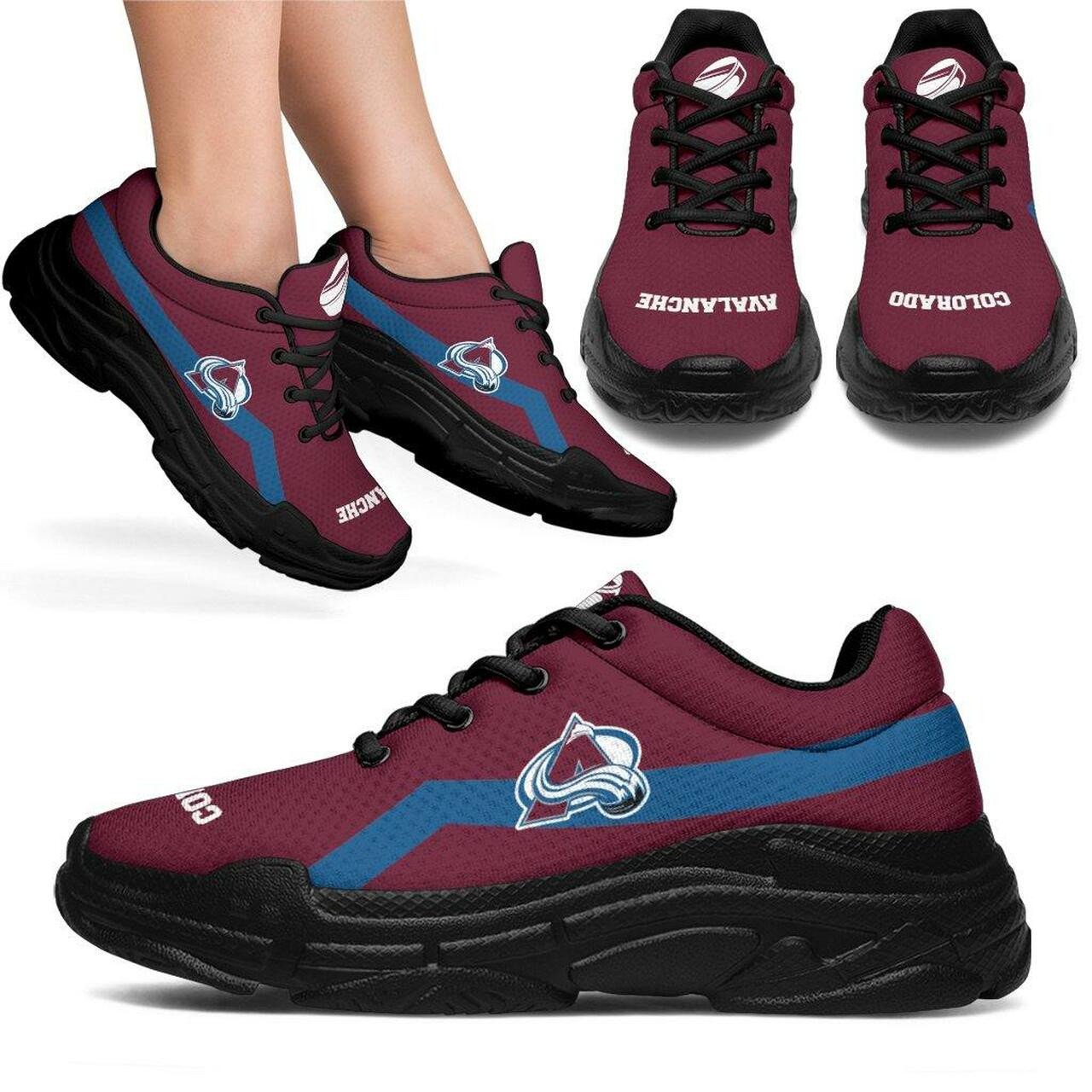 Colorado Avalanche Chunky Sneaker Art 502