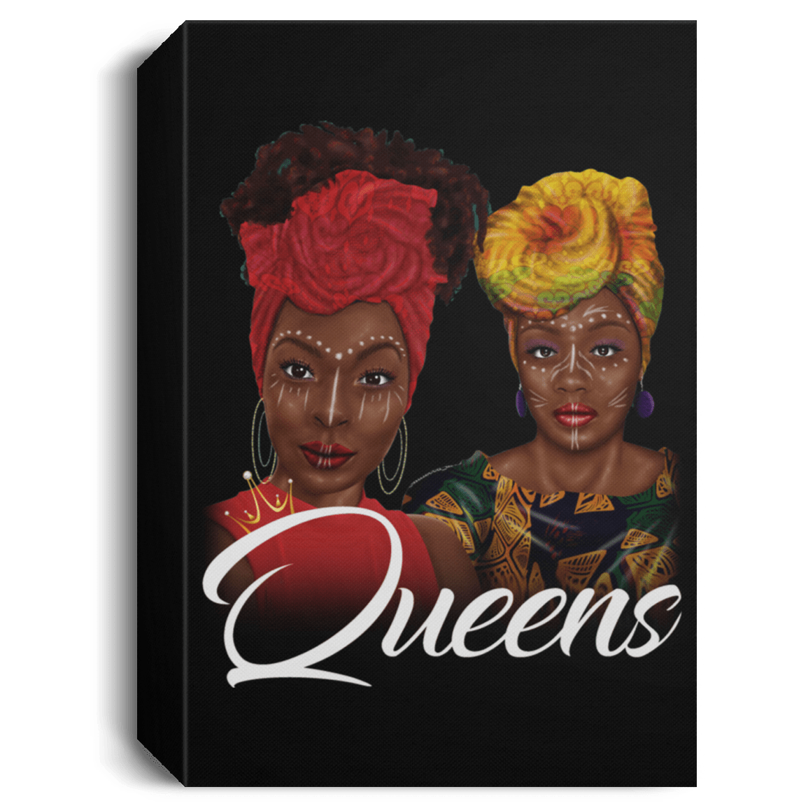 African American Canvas Afro Ladies Queens Black History Canvas Art Living Room Decor