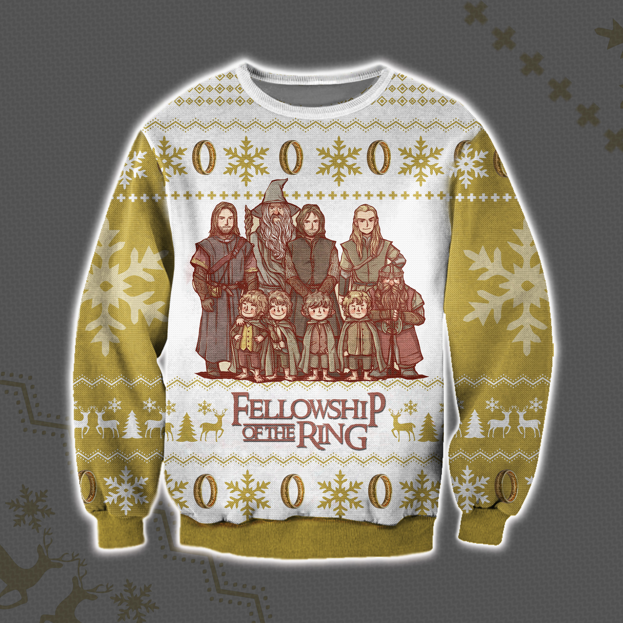 The Lord Of The Rings: The Fellowship Of The Ring Ugly Christmas Sweater