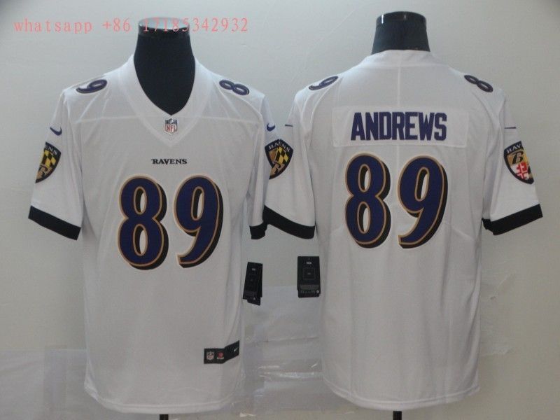 Baltimore Ravens Mark Andrews #89 2020 NFL White Jersey Jersey