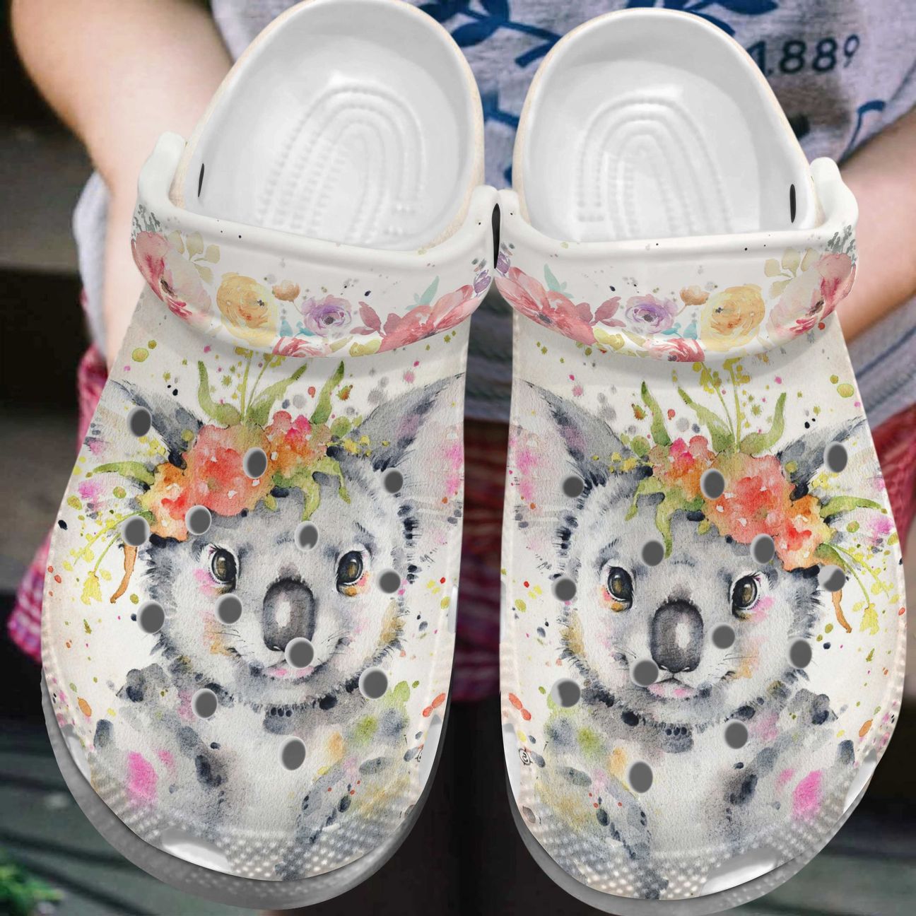 Koala Personalized Clog, Custom Name, Text, Color, Number Fashion Style For Women, Men, Kid, Print 3D Koala V1