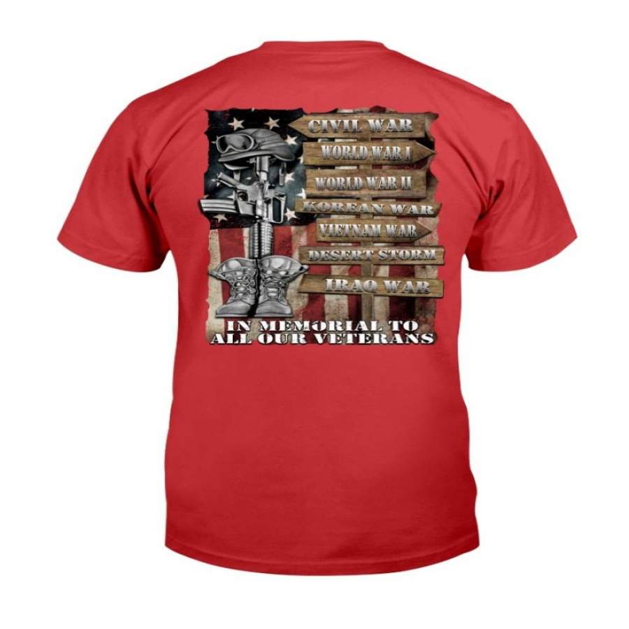 Veterans Shirt In Memorial To All Our Veterans T-Shirt – Zeleton Store