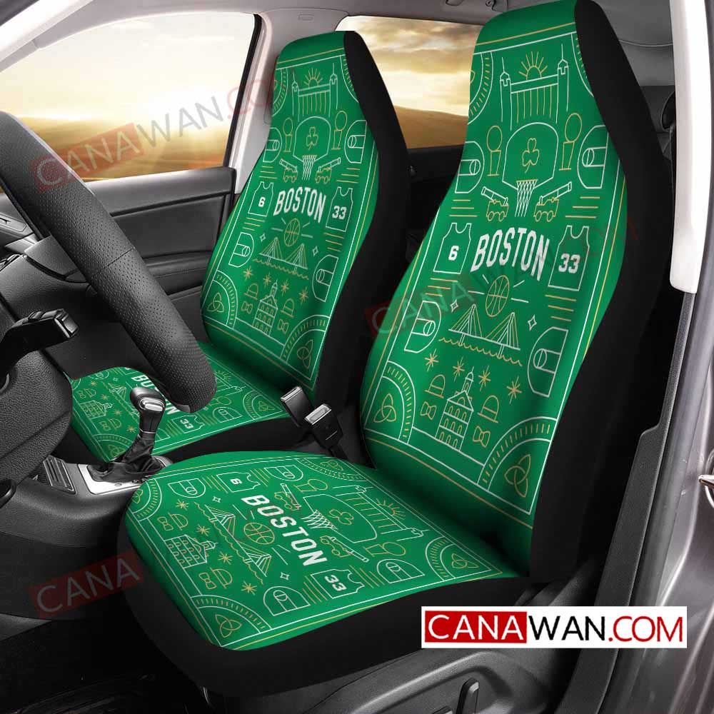 Boston Celtics Style083 3D Customized Personalized Car Seat Cover