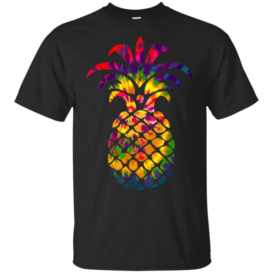 Unisex Men’s Women’s T Shirt Colorful Beautiful Pineapple