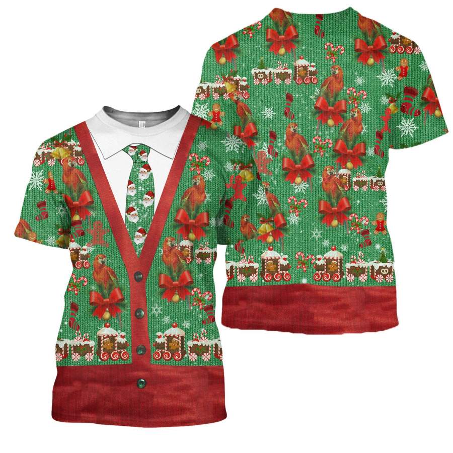 3D All Over Printed Real Men’s Ugly Christmas Shirts And Shorts