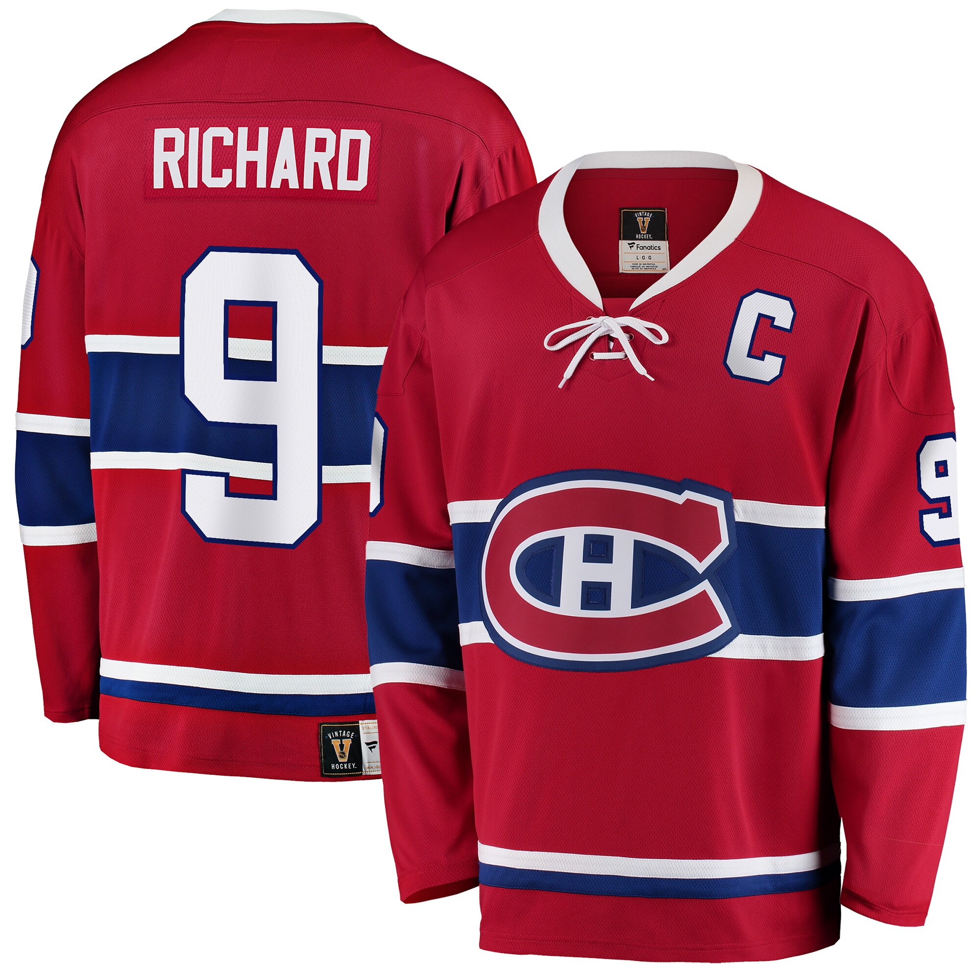 Maurice Richard Montreal Canadiens Branded Premier Breakaway Retired Player Jersey – Red