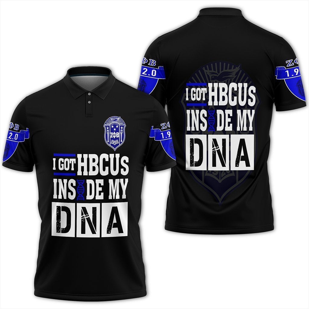 Greek Life Polo – Zeta Phi Beta Hbcu Dna Polo Shirt