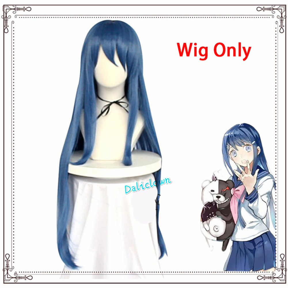 Super DanganRonpa Sayaka Maizono Cosplay Costume Girl School Uniform Women Outfit Anime Wig Halloween Party Clothing Dress alx