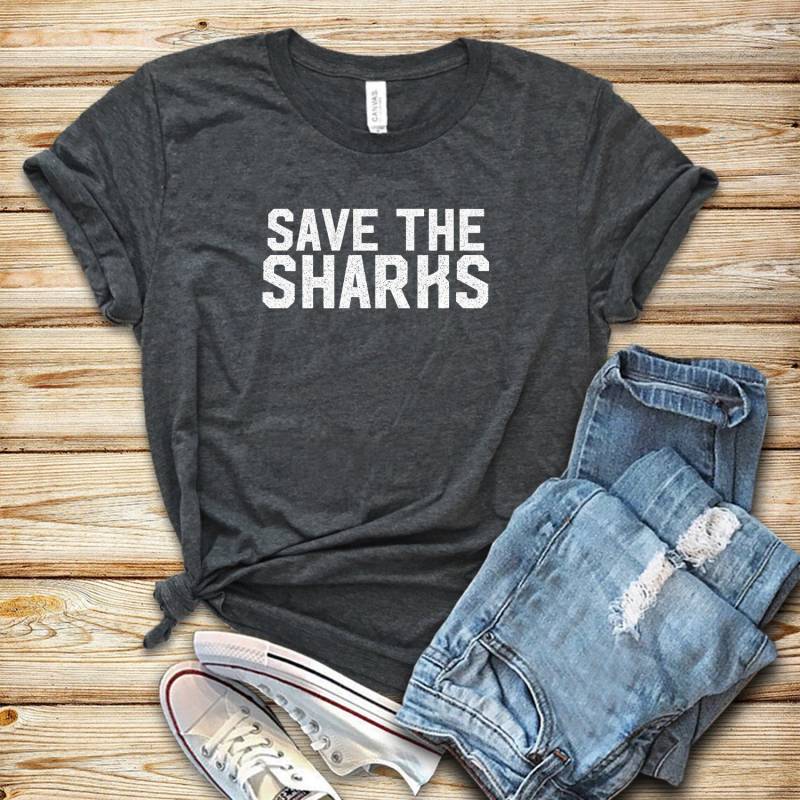 Crushtee Extinction Animals Save The Sharks Shirt Tank Top Hoodie Save Sharks Shirt Shark Lover Gift Shark Shirt Endangered Animal Long Sleeve Hoodie