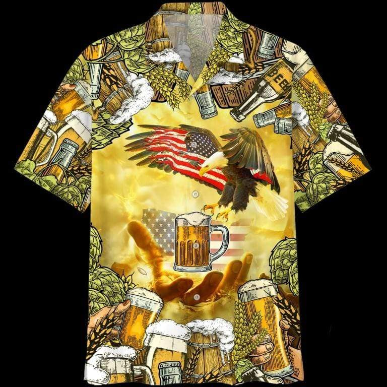 Eagles And Beer Hawaii Shirt Unisex Adult Ha88555