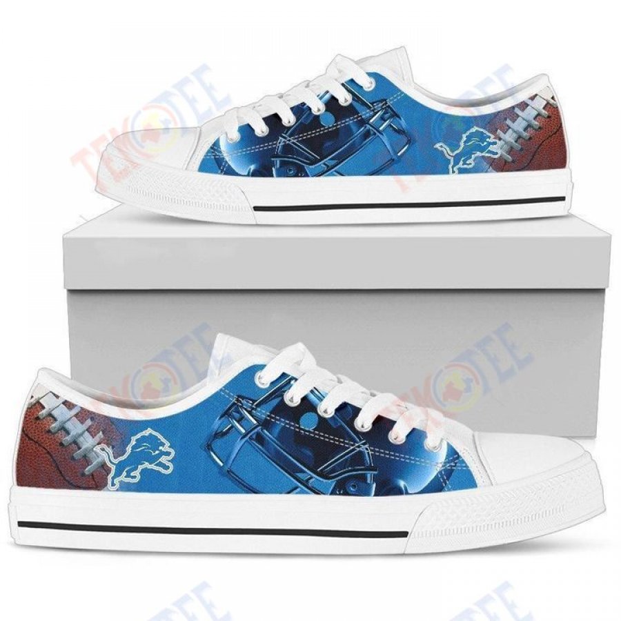 Mens Womens Artistic Scratch Of Detroit Lions Low Top Shoes Custom Print Footwear Converse Sneakers TMT726