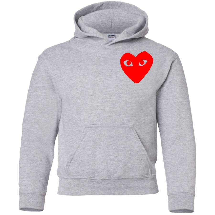 AGR Commes Des Garcons Heart Youth Pullover Hoodie