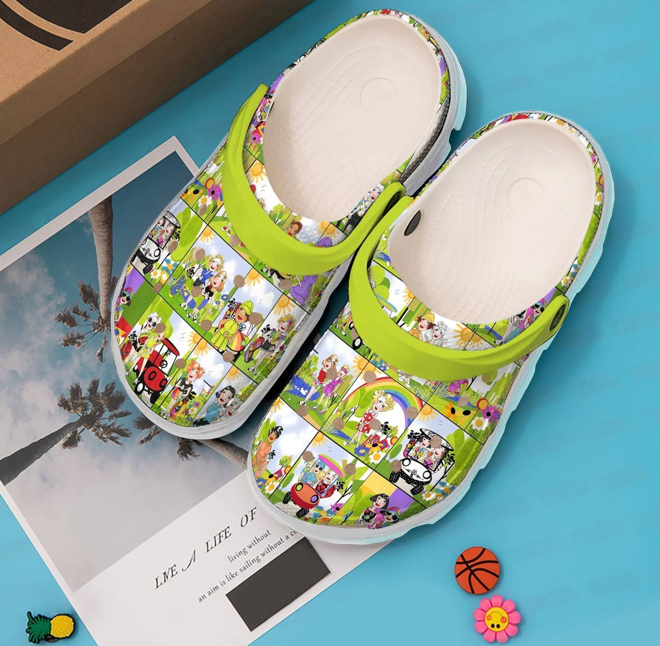 Golf Personalized Clog, Custom Name, Text, Color, Number Fashion Style For Women, Men, Kid, Print 3D Happy Golf