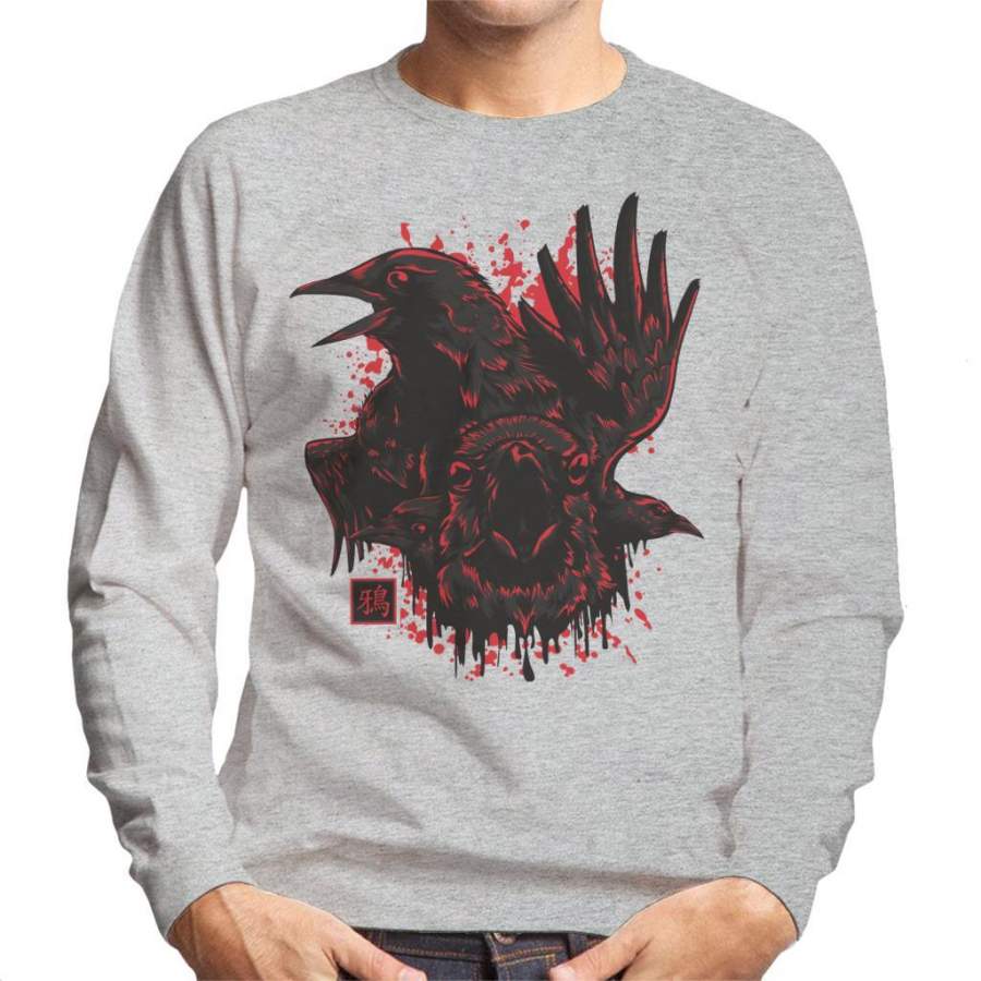 Karasu Japan Crow Men’s Sweatshirt
