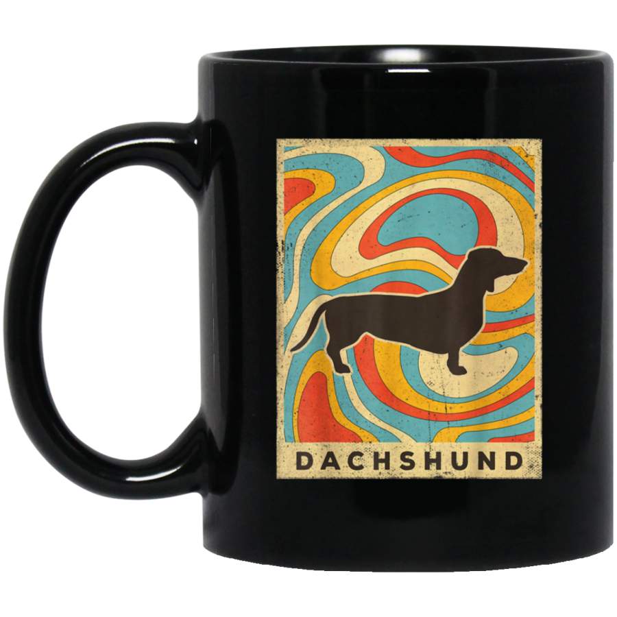 Dachshund Dog Retro Vintage Gift Mug