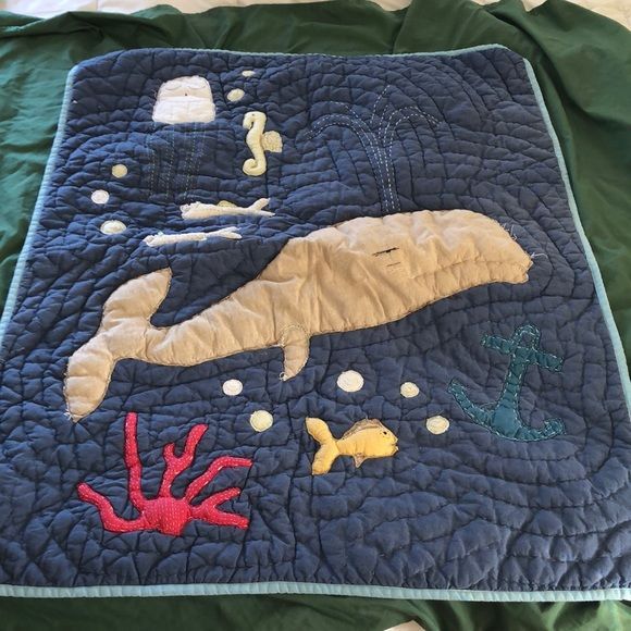 Aquatic Whale Clt2510010H Quilt Blanket